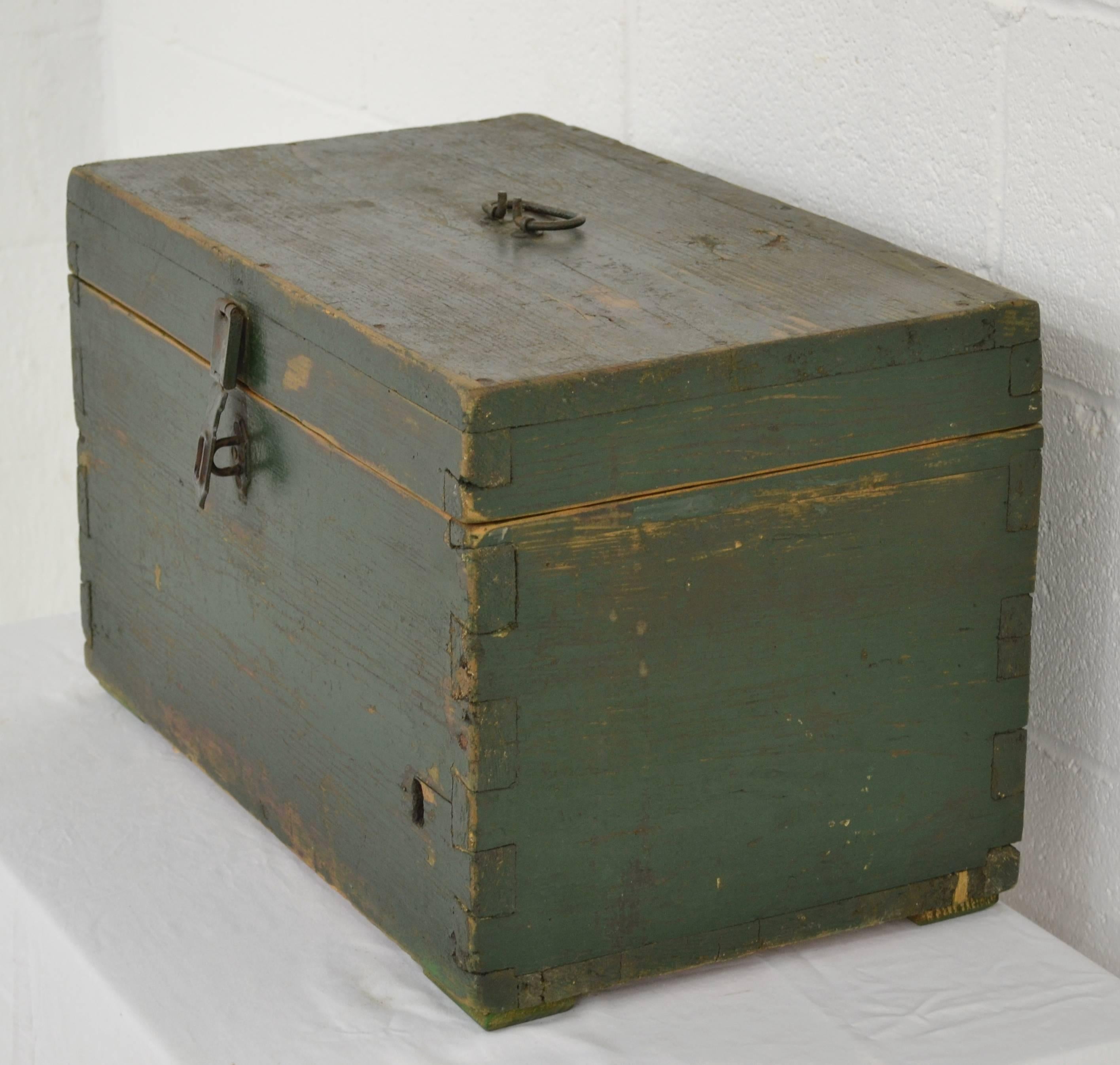 Hungarian Vintage Pine Army Box
