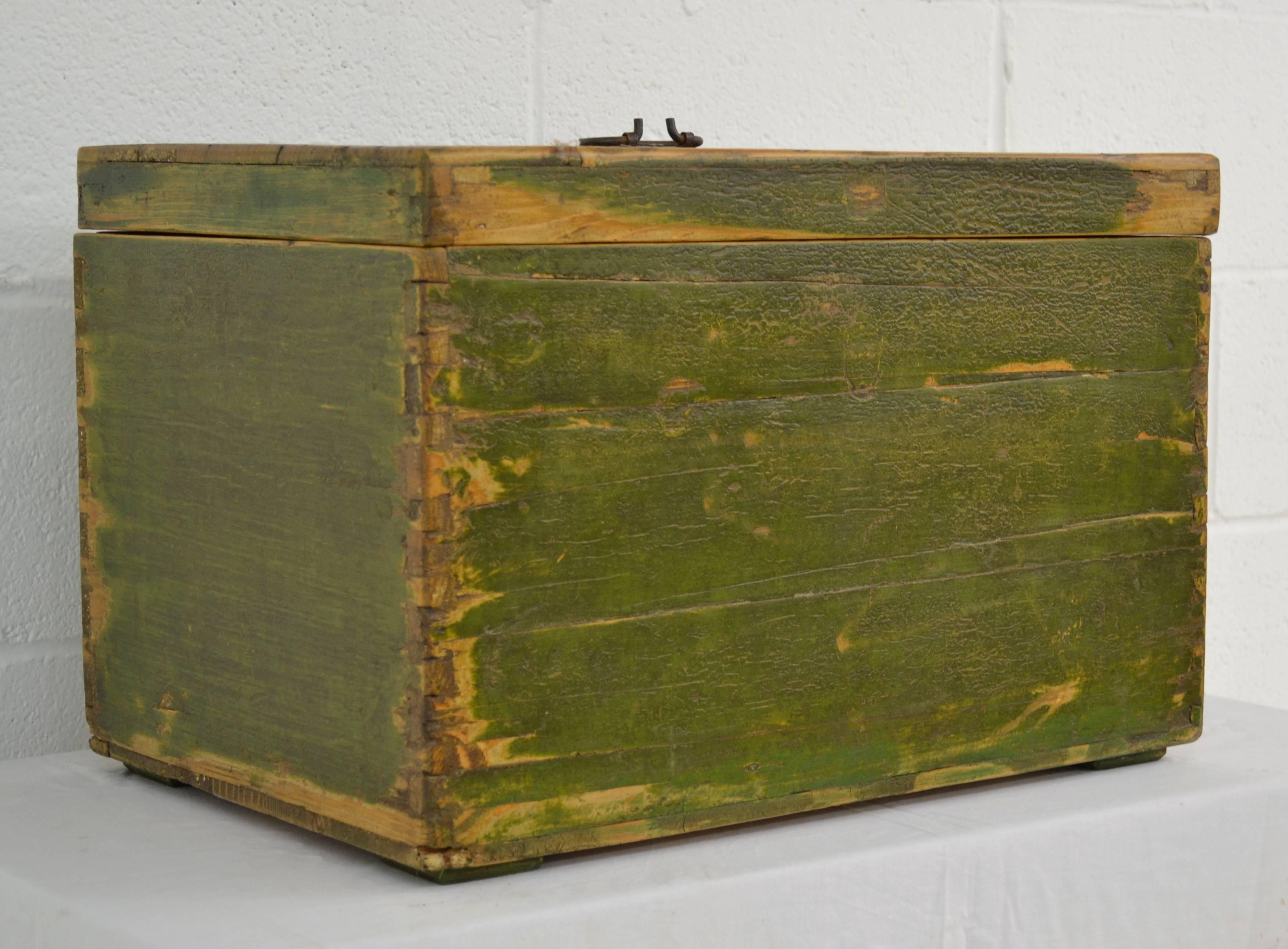Hungarian Vintage Pine Army Box
