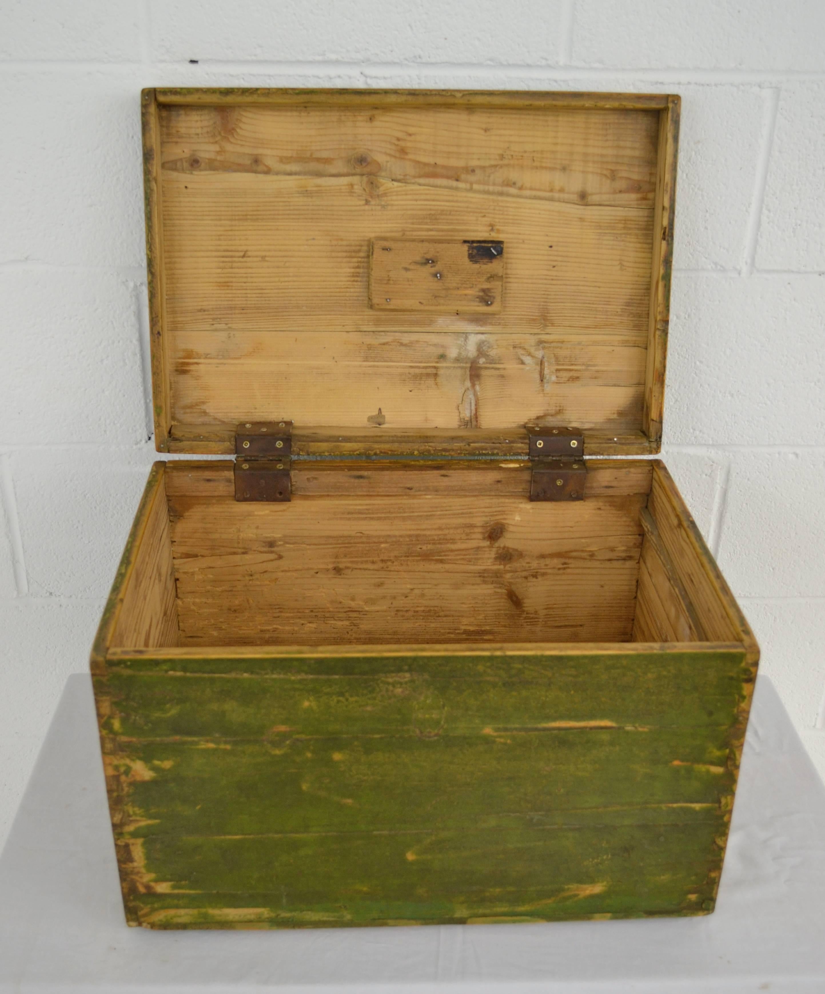 Painted Vintage Pine Army Box