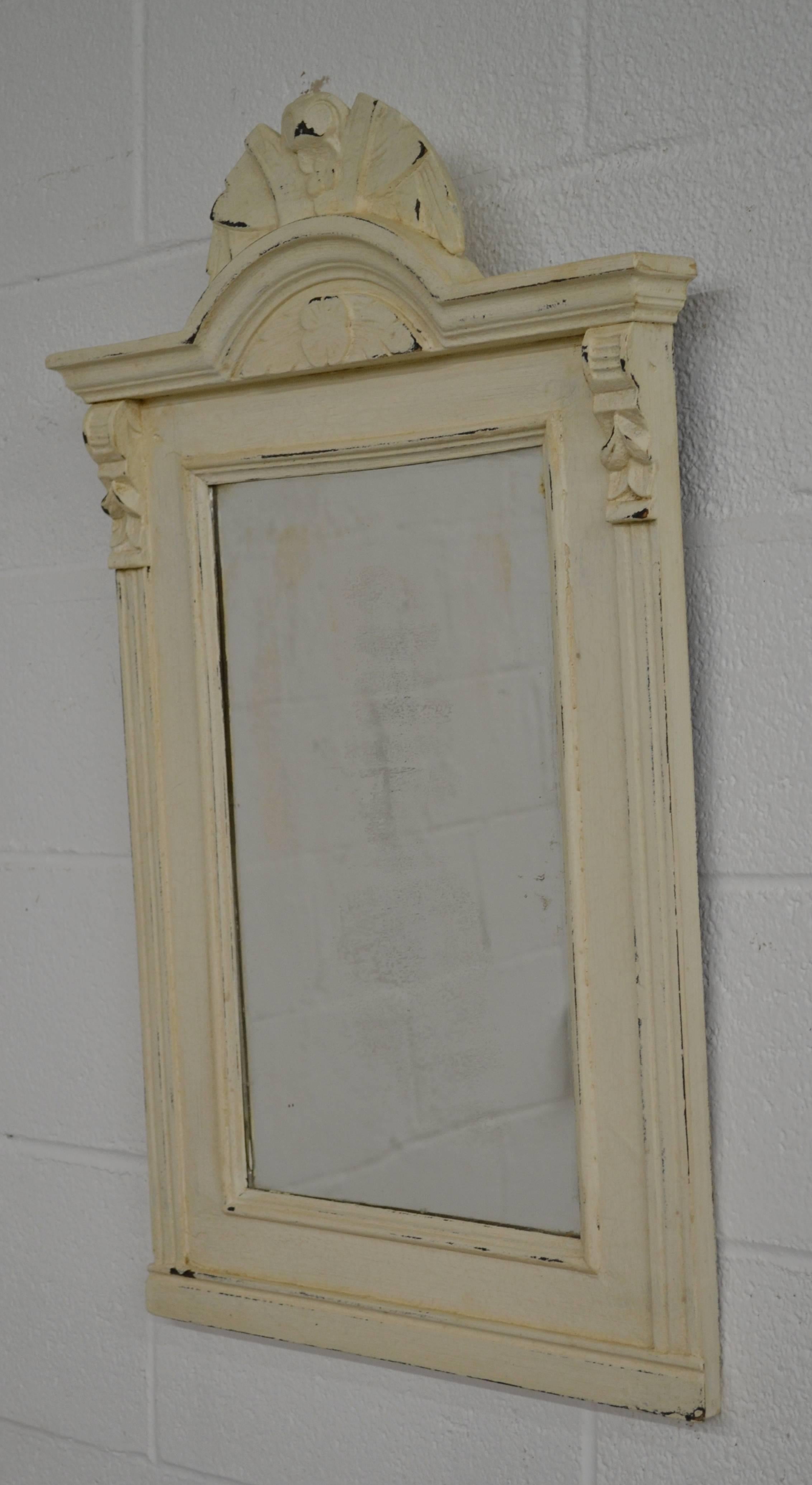Hungarian Painted Pine Framed Mirror
