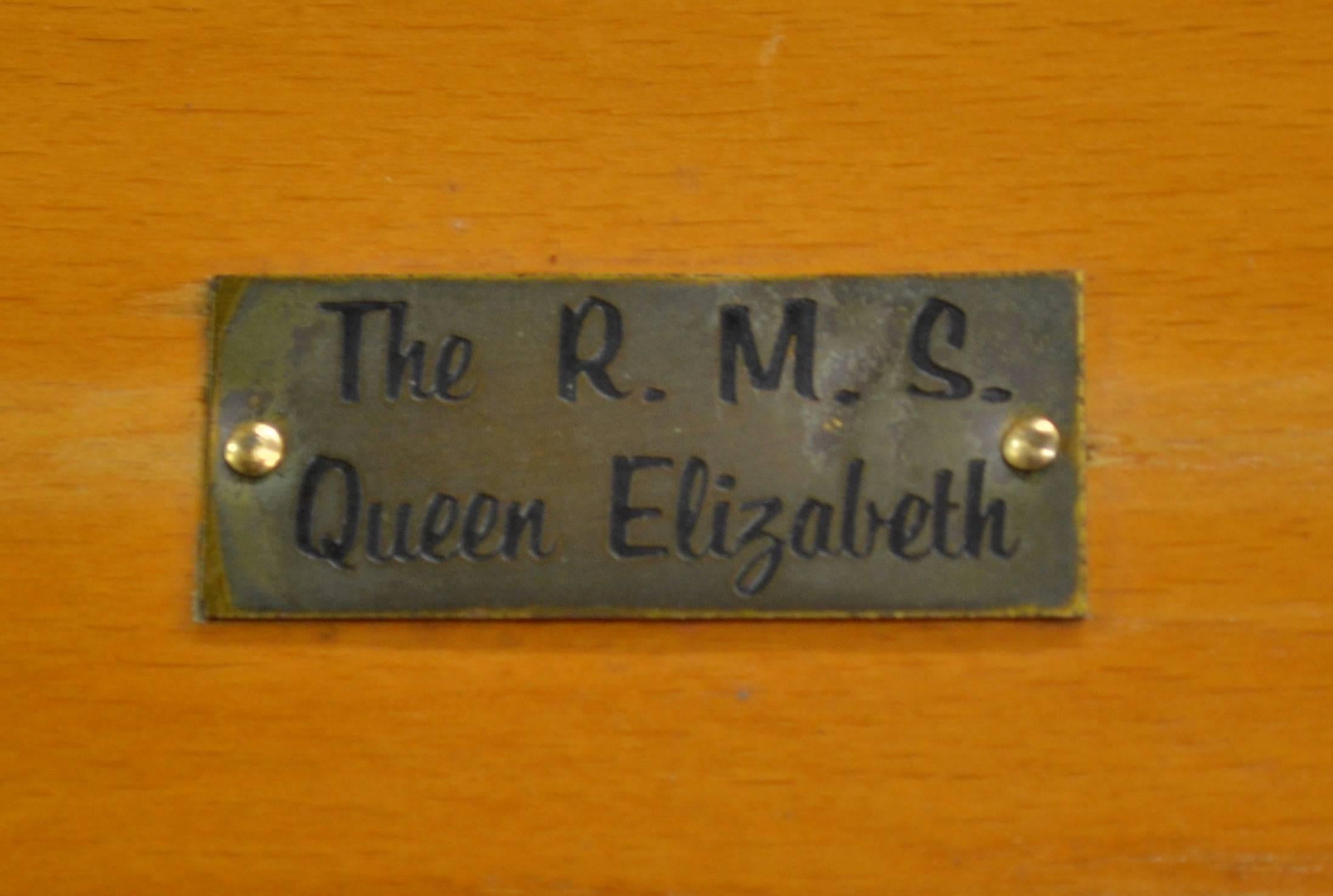 Pair of "Queen Elizabeth" Deck Chairs at 1stDibs queen elizabeth deck