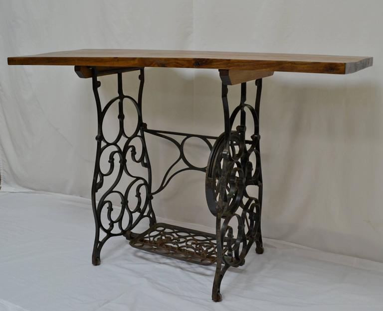 Antique Sewing Machine Base Side Table at 1stDibs