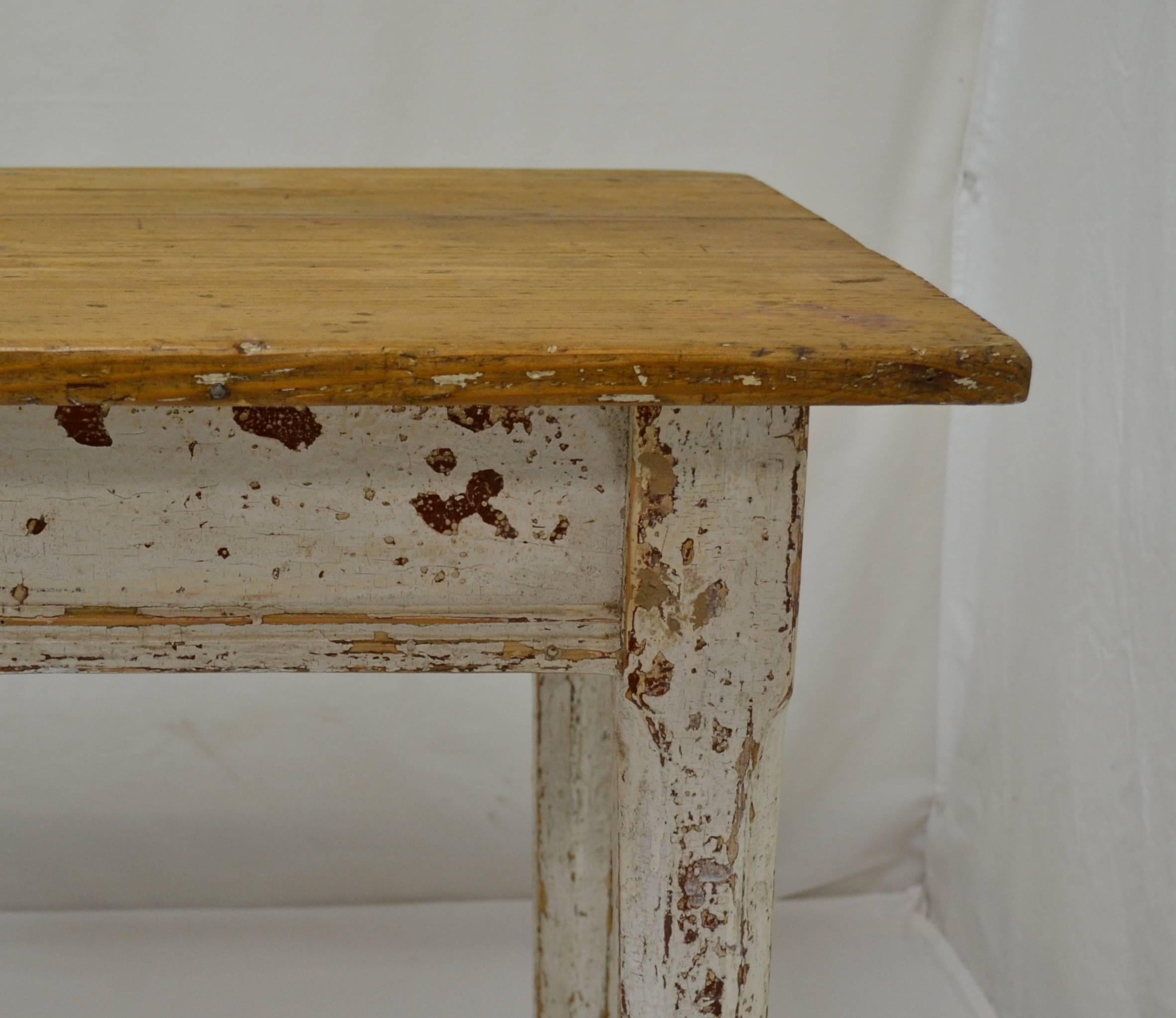 19th Century Pine End Table