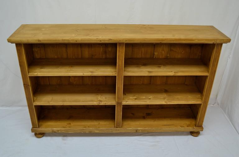 Pine Double Bookcase at 1stDibs