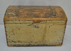 Painted Pine Dome-Top Trunk