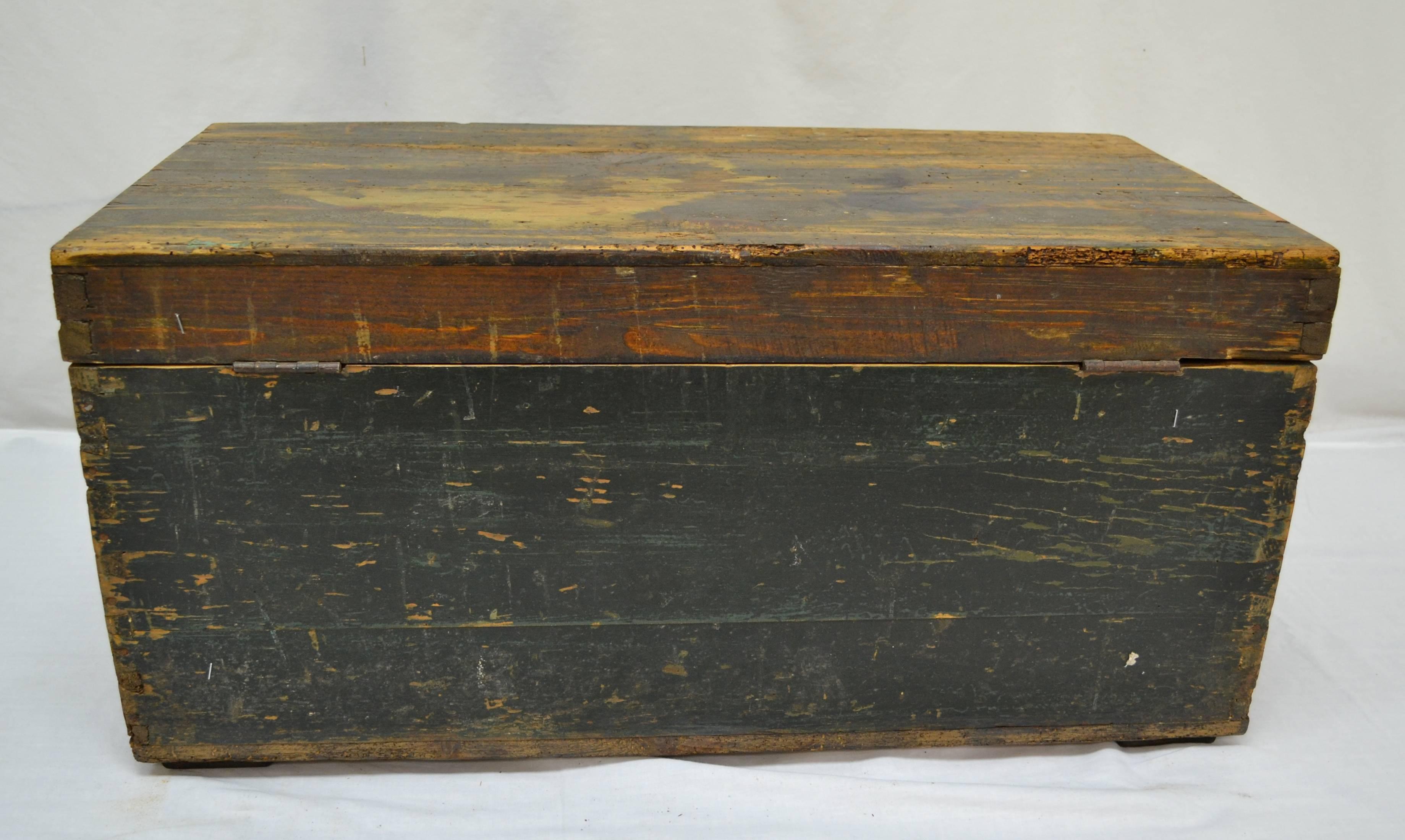 Painted Pine Dovetailed Tool Box 4