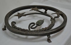 Hand-Forged Wrought Iron Trivet