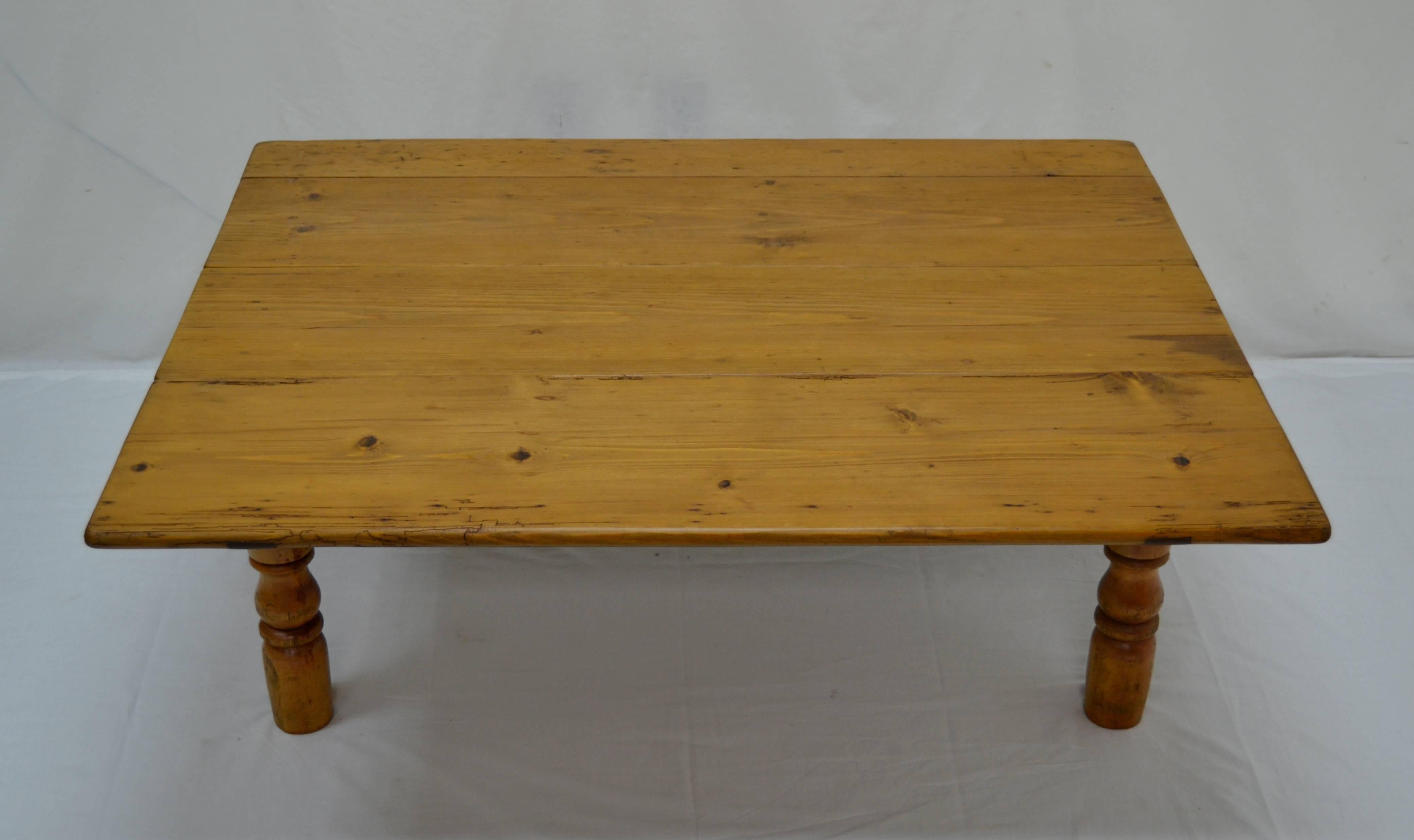 19th Century Irish Pine Drop-Leaf Coffee Table