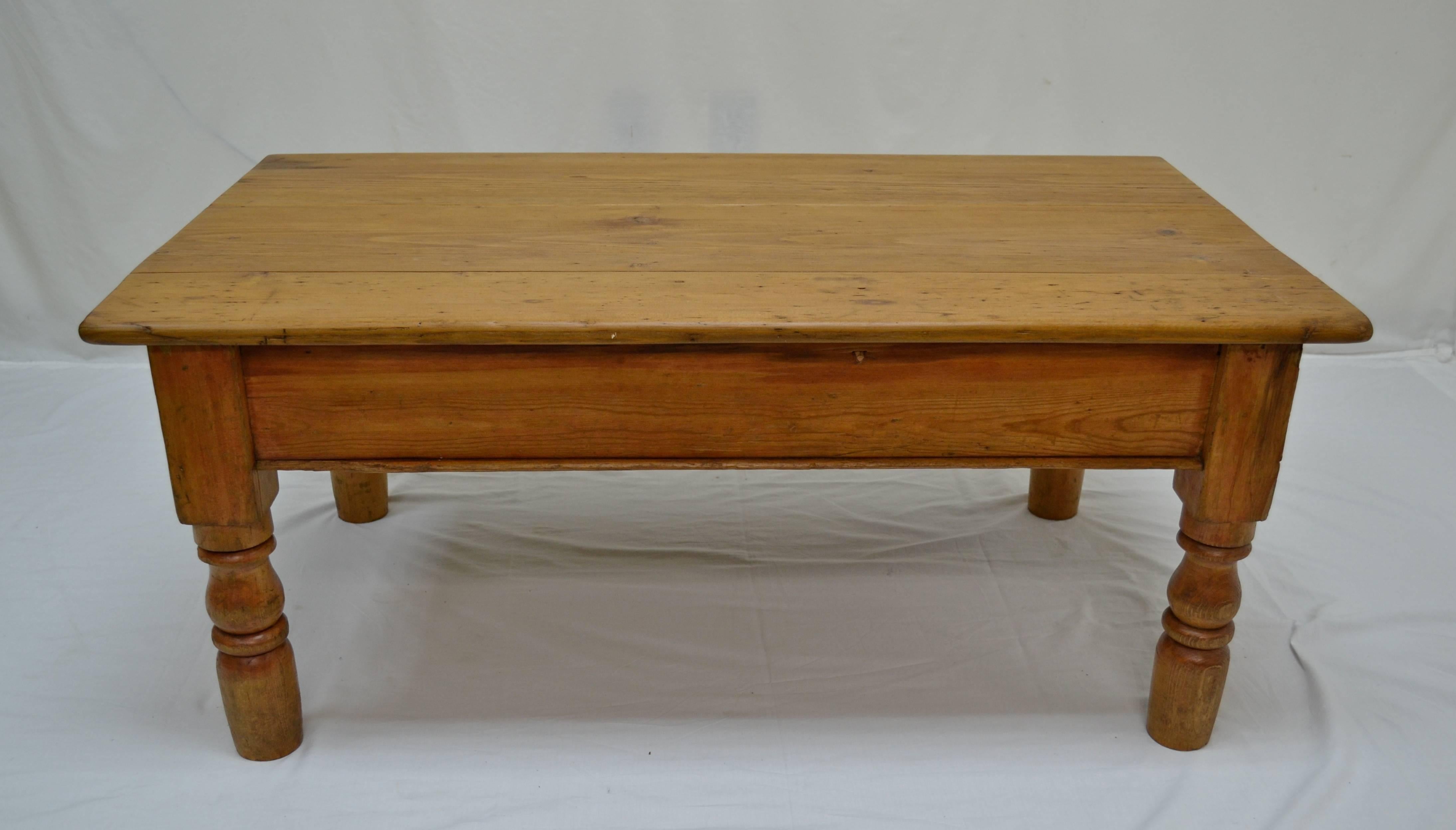 Irish Pine Drop-Leaf Coffee Table 1