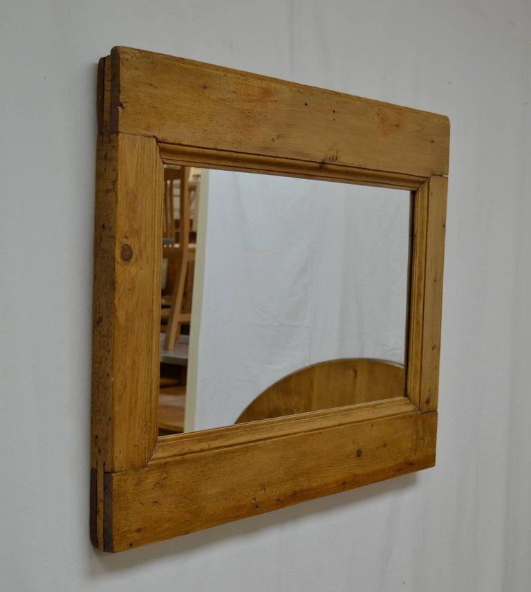 Pine Framed Mirror at 1stdibs
