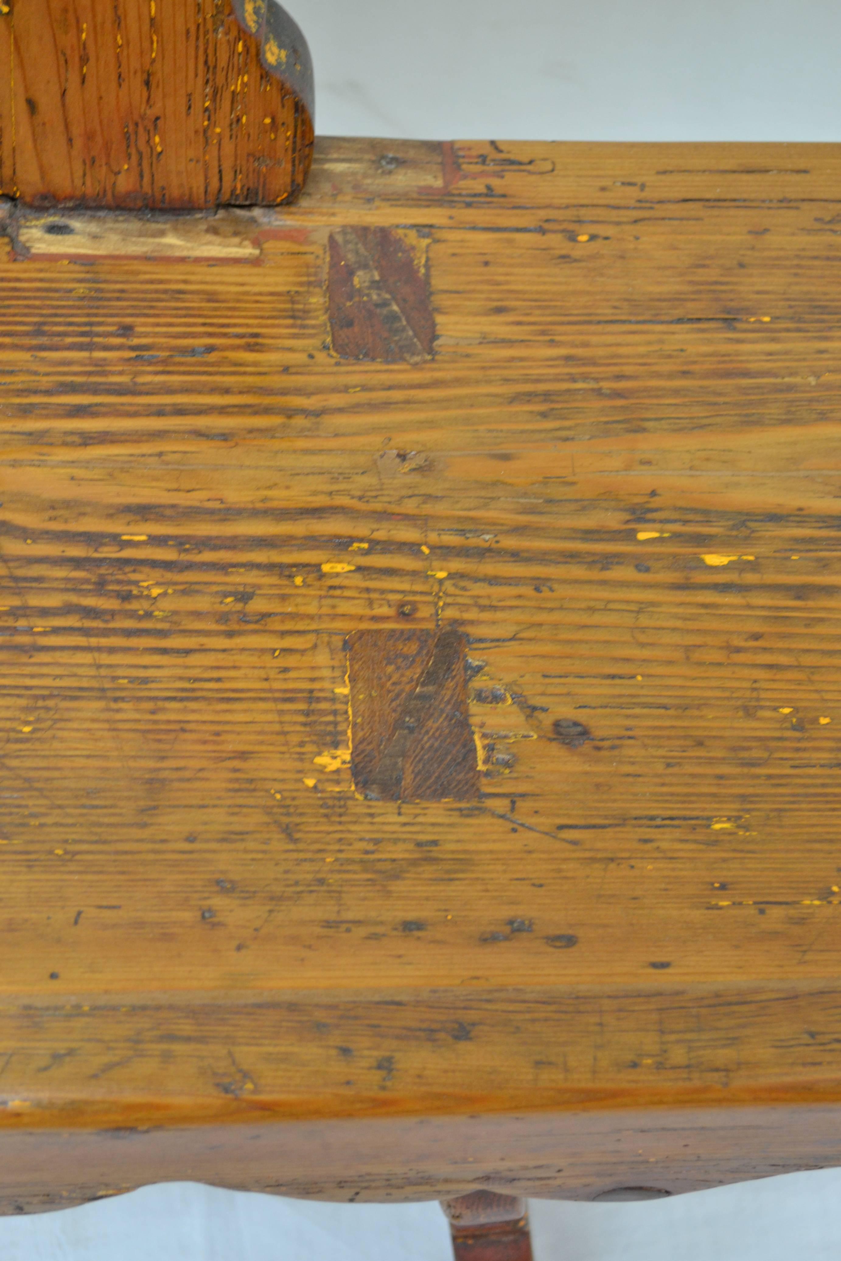 Rustic Pine Bench 3