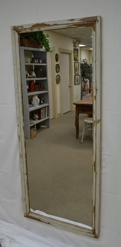 Pine Full Length Mirror from Antique French Panel