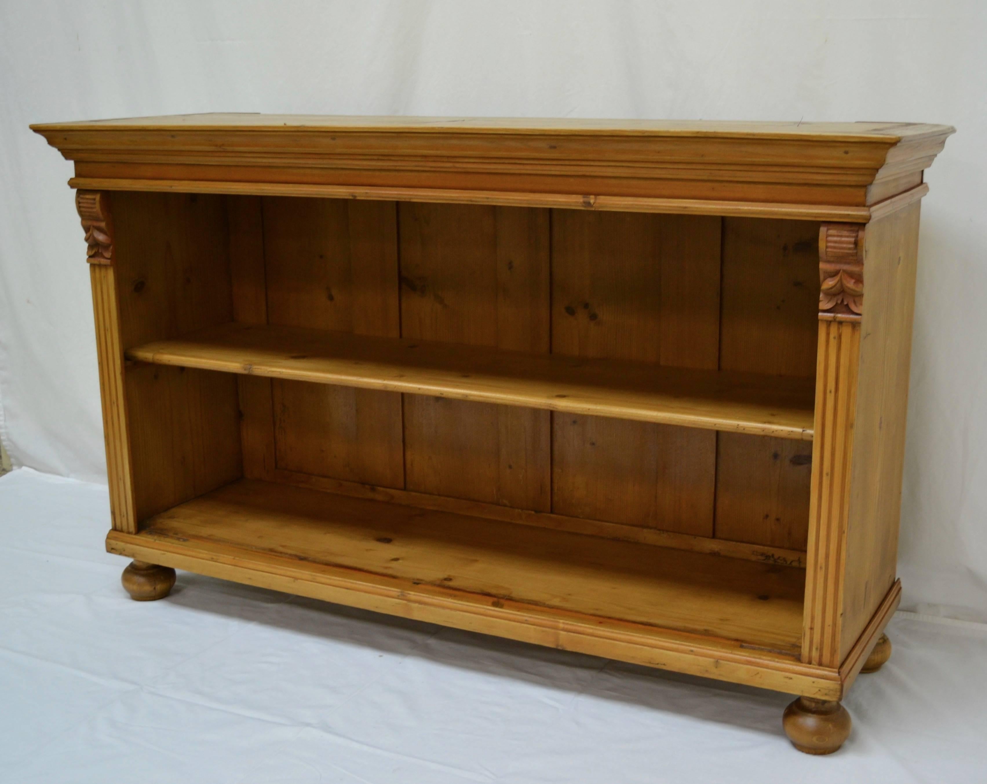 Hungarian Pine Low Bookcase
