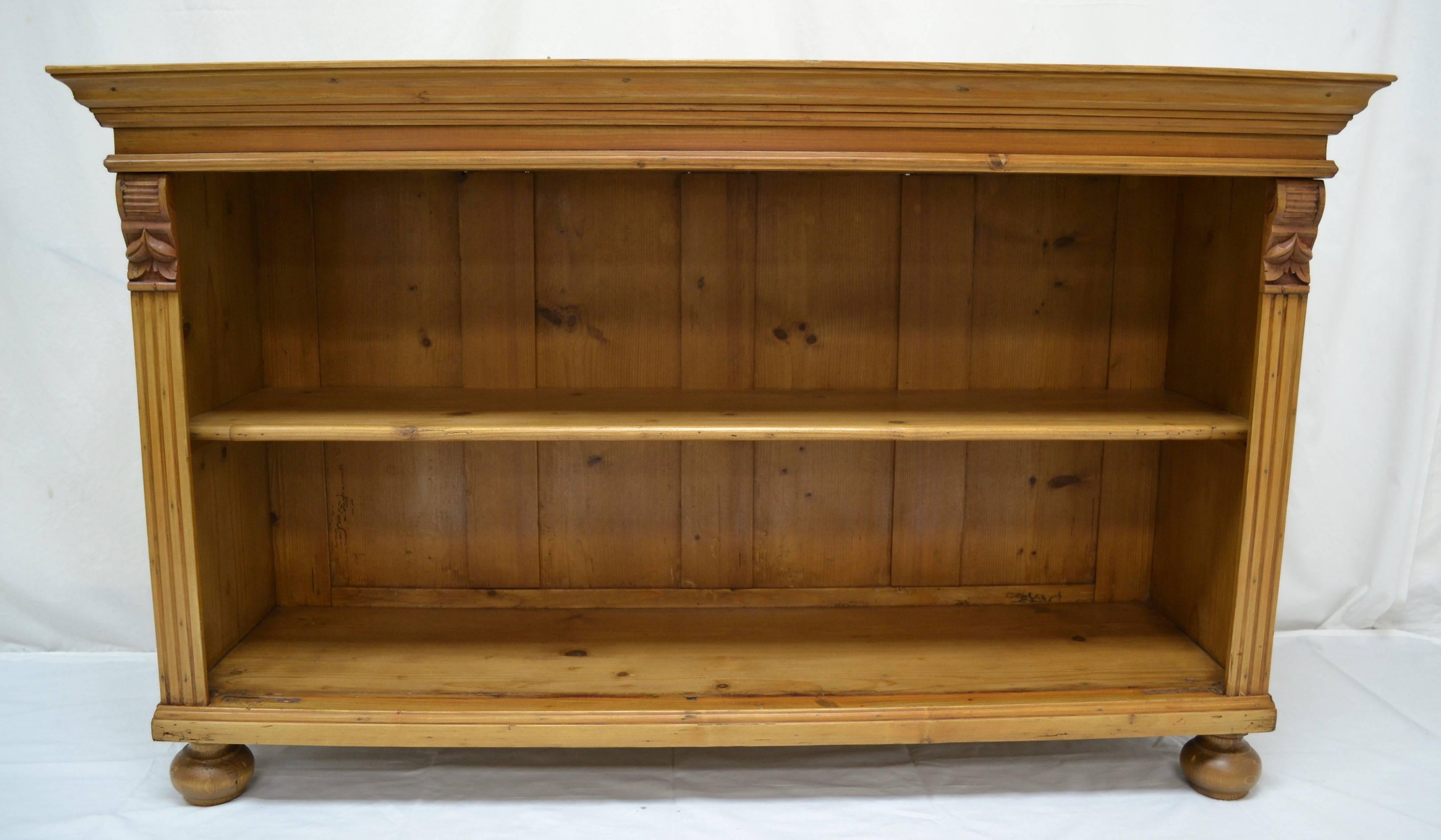 Pine Low Bookcase 3