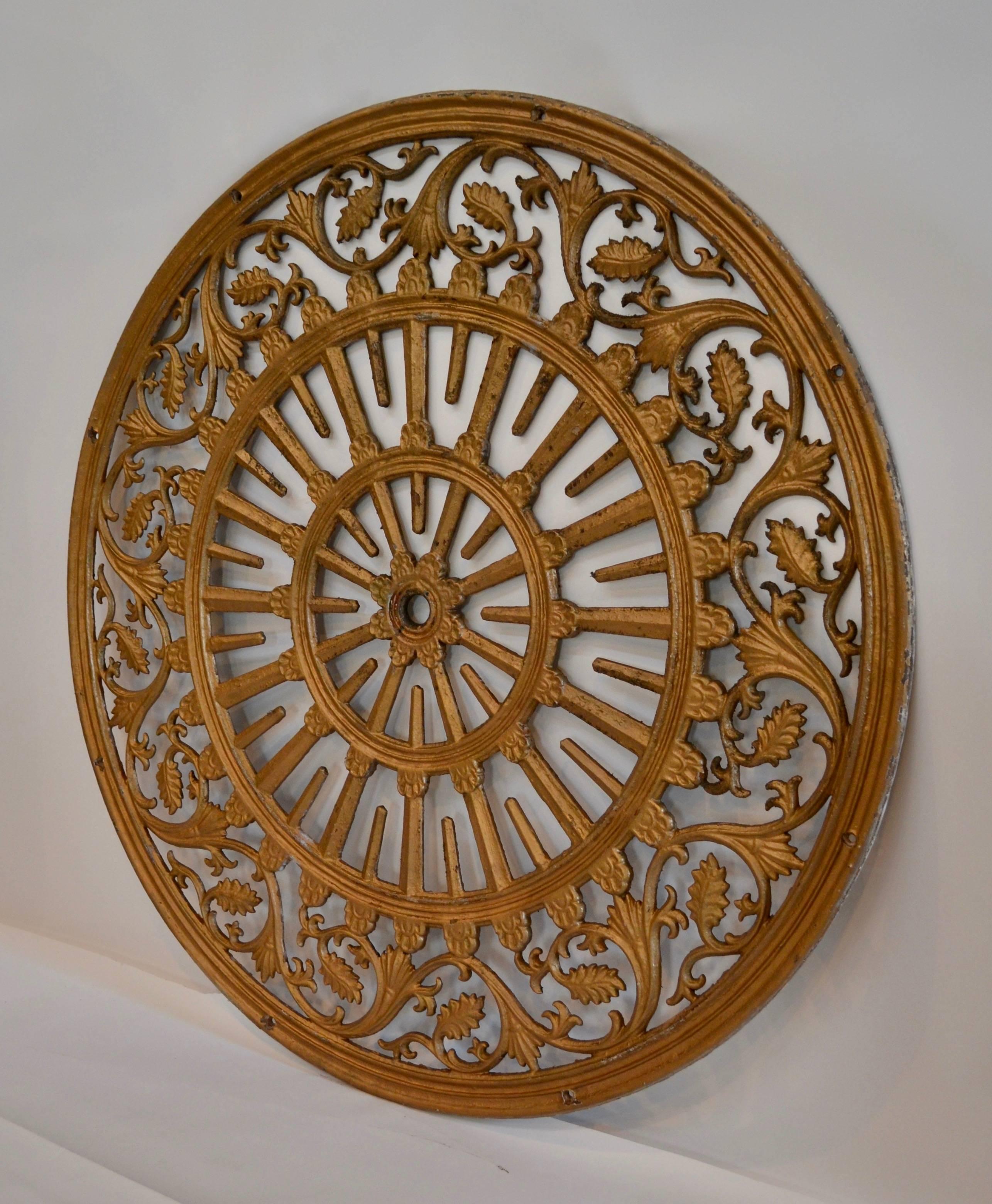 wrought iron ceiling medallions