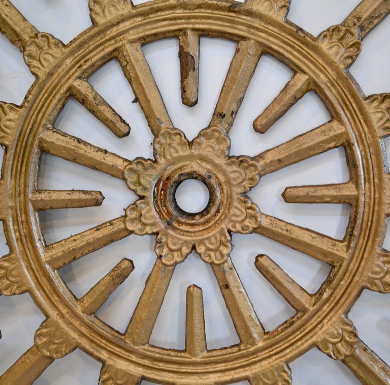 Monumental Cast Iron Ceiling Medallion at 1stdibs