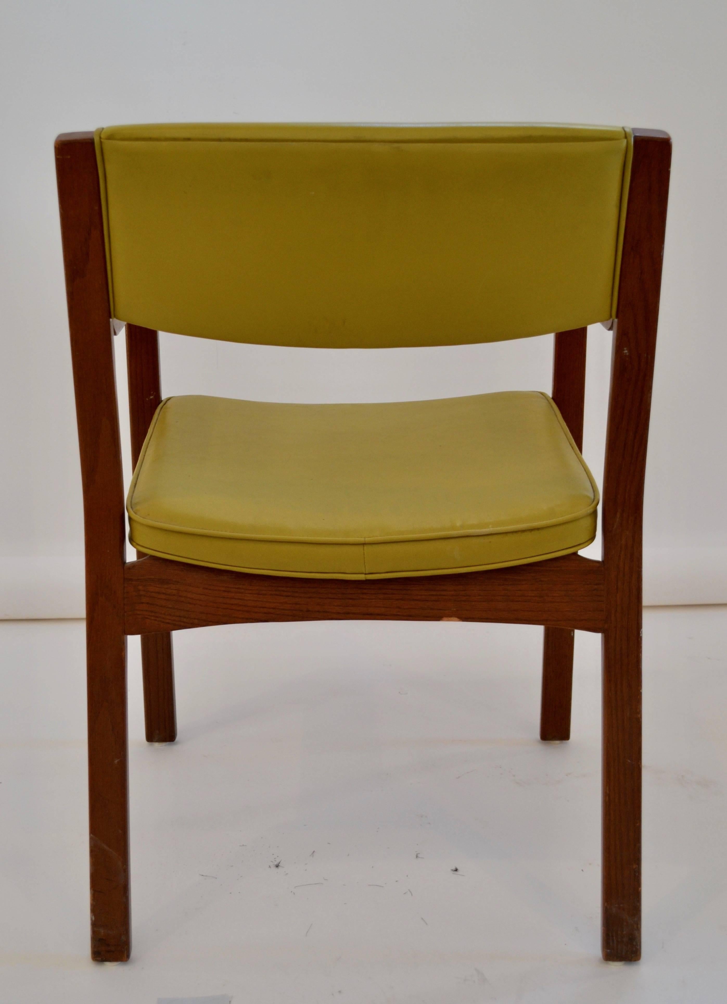 Set of Four Vinyl and Bentwood Thonet Armchairs 3