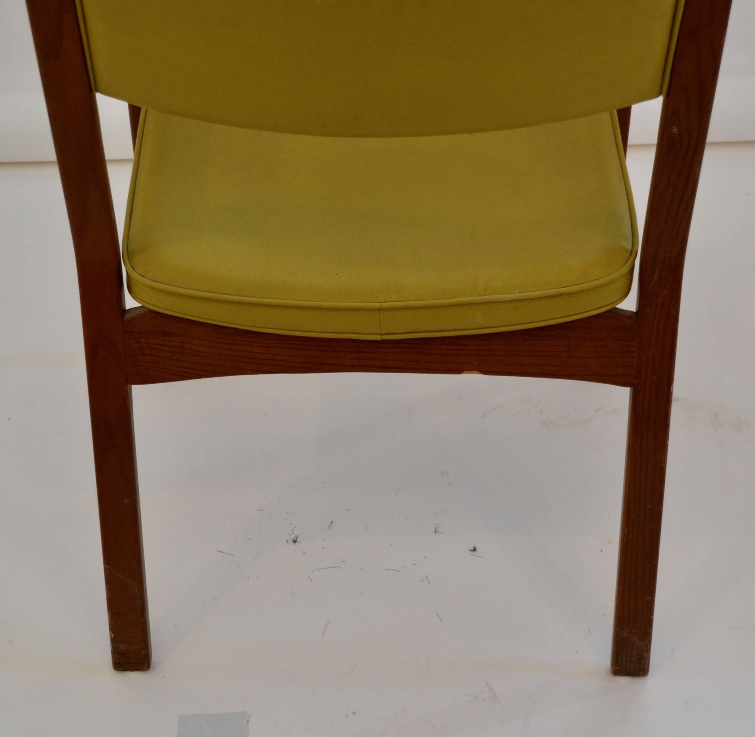 Set of Four Vinyl and Bentwood Thonet Armchairs 4