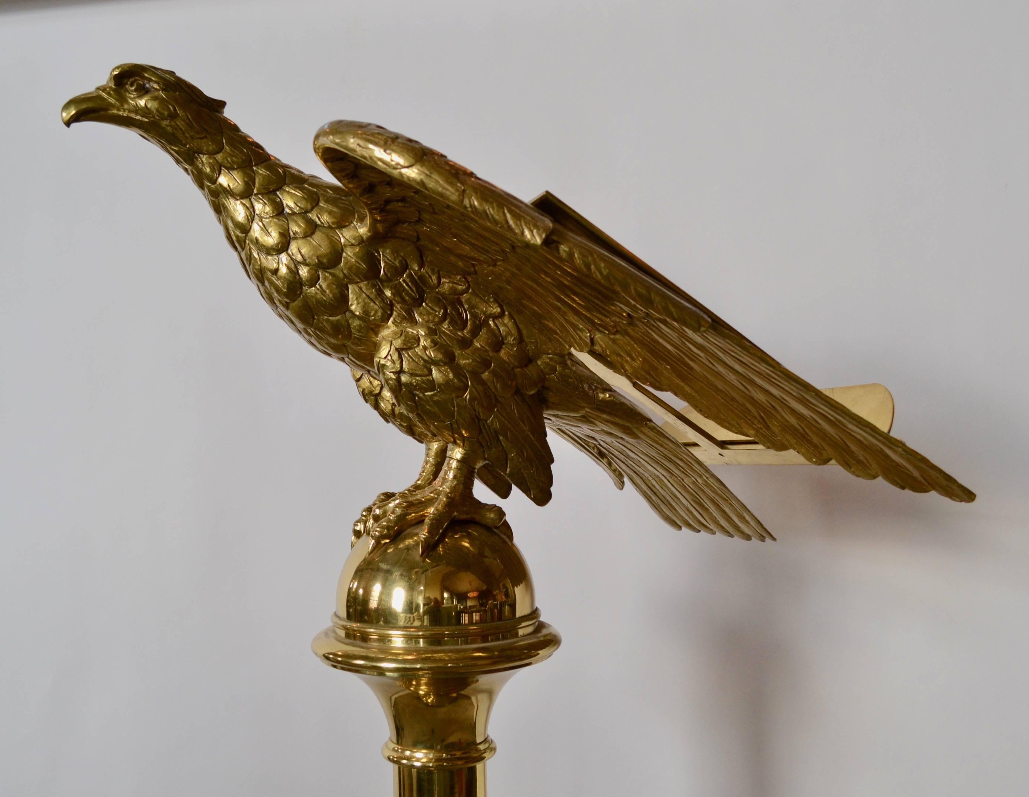 brass lectern