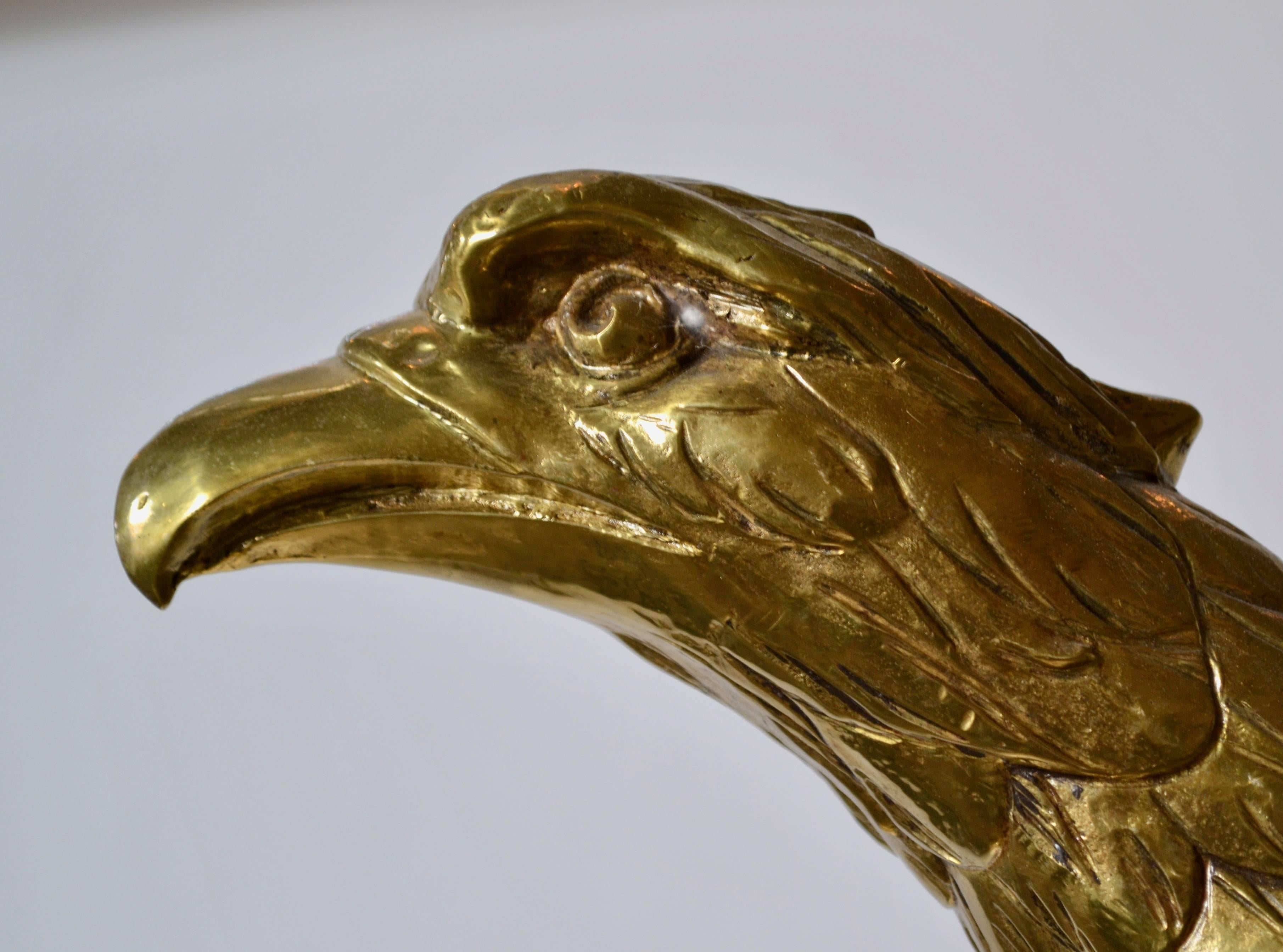 19th Century Cast and Turned Brass Eagle Lectern