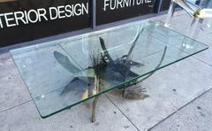 Silas Seandel Brutalist/Torch Cut Coffee Table