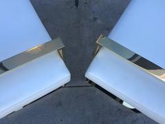Pair of Charles Hollis Jones Benches in Polished Brass