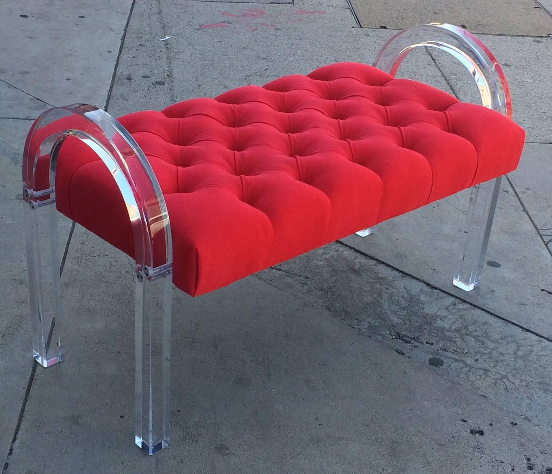 Fabric 1970s Charles Hollis Jones Bench from the 