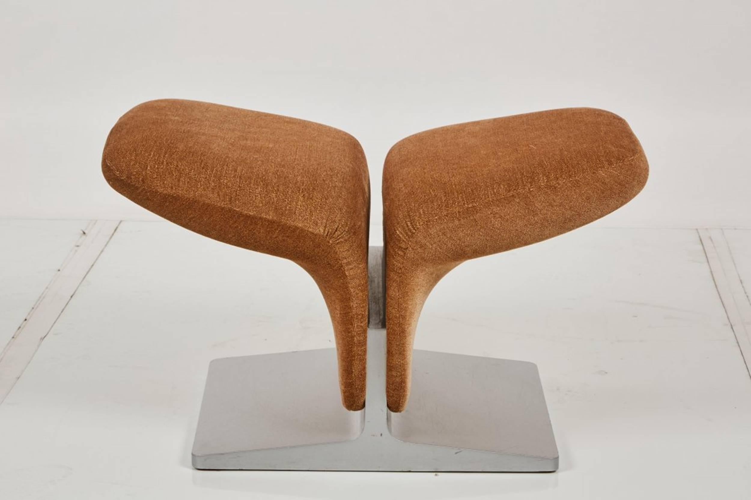 French Pierre Paulin Ribbon Chair and Ottoman Manufactured by Artifort