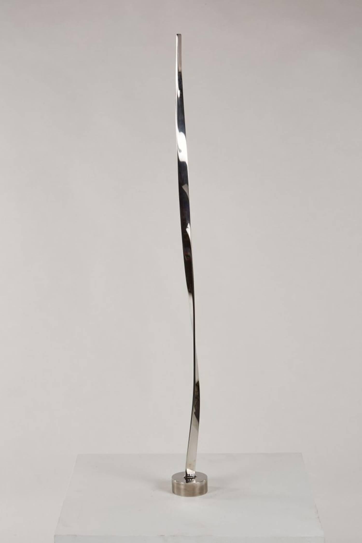 Vintage stainless steel sculpture from the 