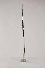 Scultura in acciaio inossidabile di A. David Herschle, firmata e datata