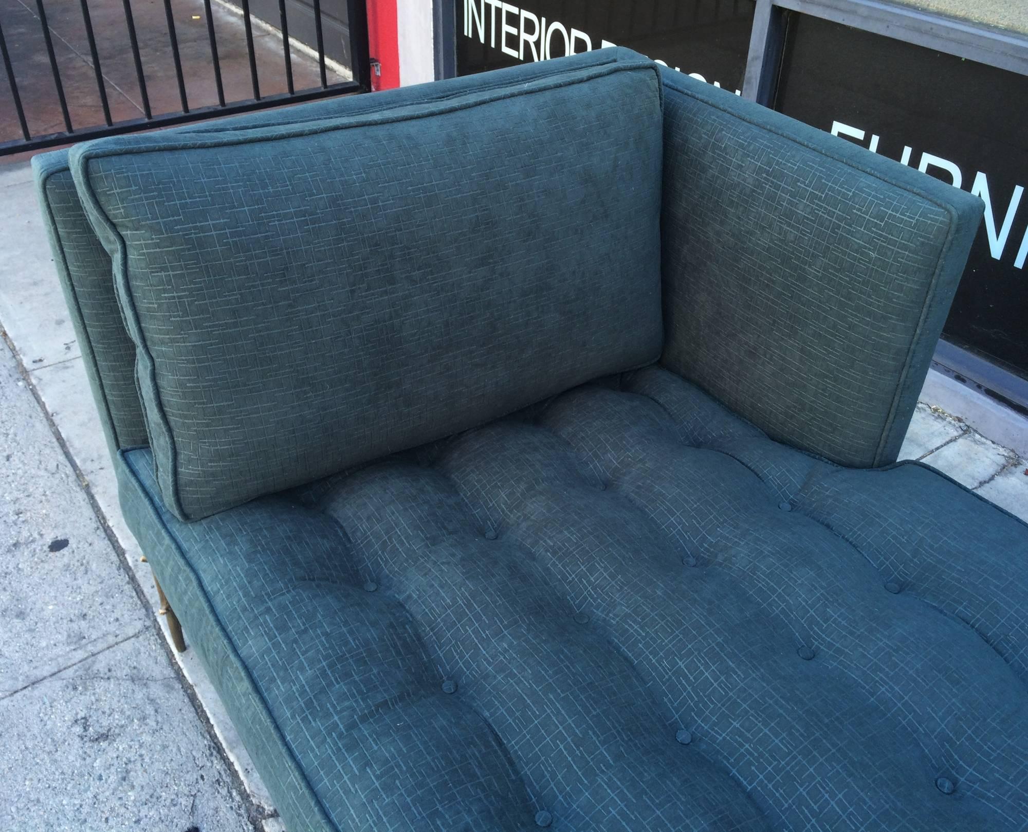 Amparo Calderon Tapia Tête–à–tête Daybed in Solid Bronze Flora Base In Good Condition For Sale In Los Angeles, CA