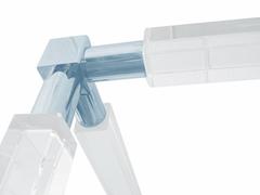 Charles Hollis Jones "Stallone" Bed in Lucite and Nickel