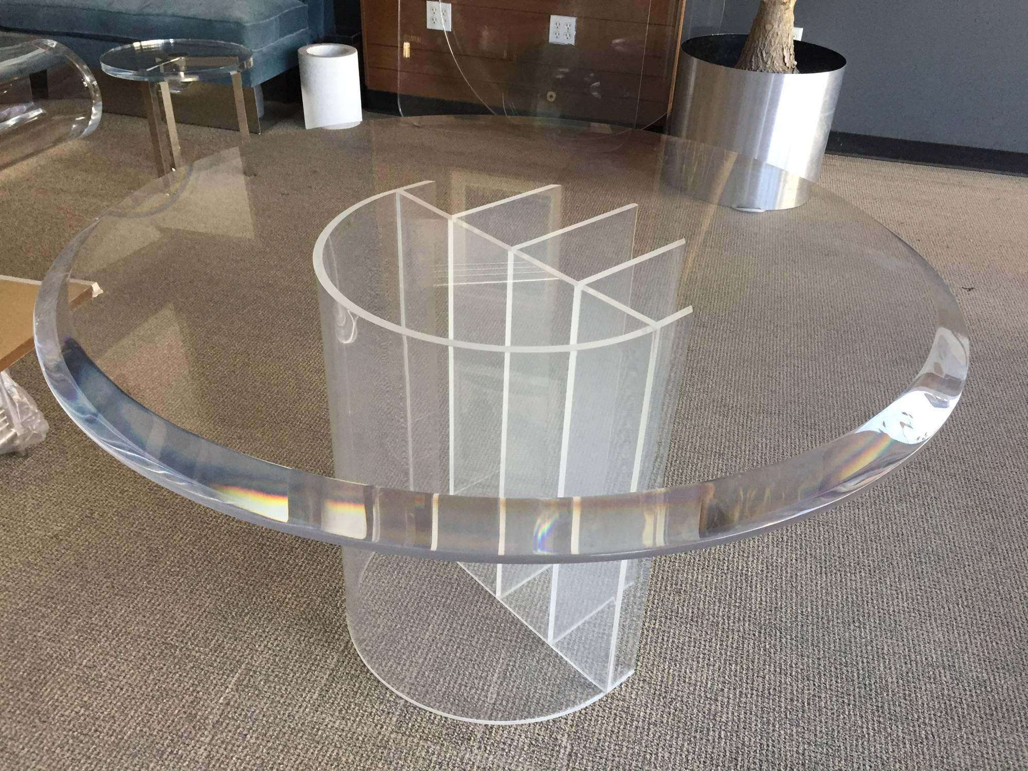 Lucite Dining Table by Charles Hollis Jones, 