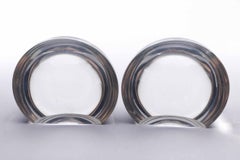 Spherical Shape Lucite Bookends