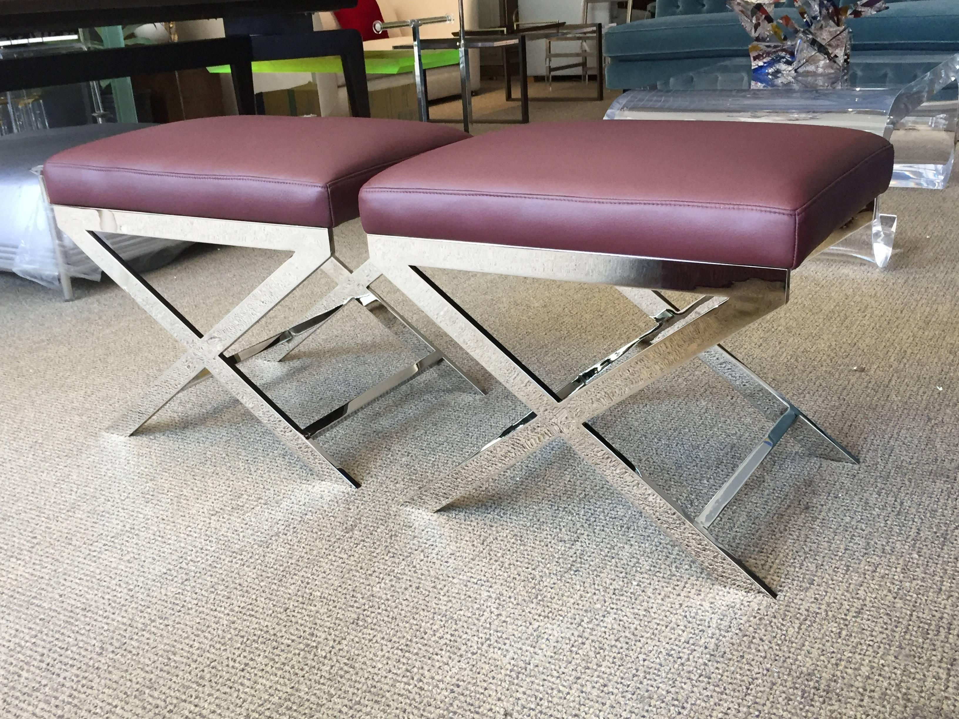 Stunning and minimalistic benches designed and manufactured by Charles Hollis Jones.
These benches are very versatile and perfect for condominiums and modern environments and they are also perfect to be used in the bedroom or living room.

The