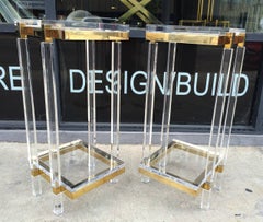 Pair of Tall Side Tables or Pedestals by Charles Hollis Jones