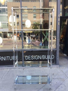 Lucite & Stainless Steel Etagere By Amparo Calderon Tapia