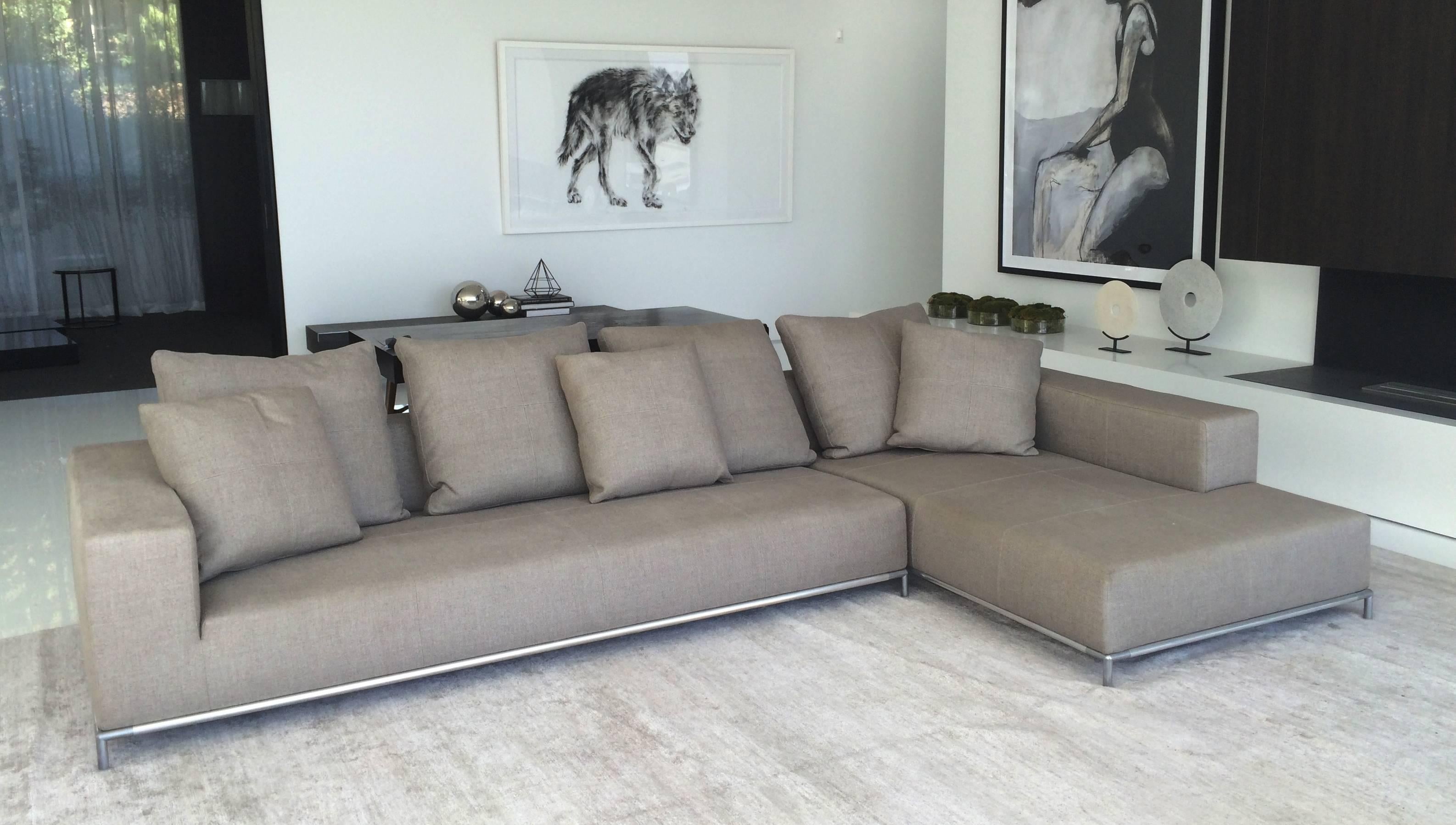 Stunning and beautiful two-piece sectional sofa from the 