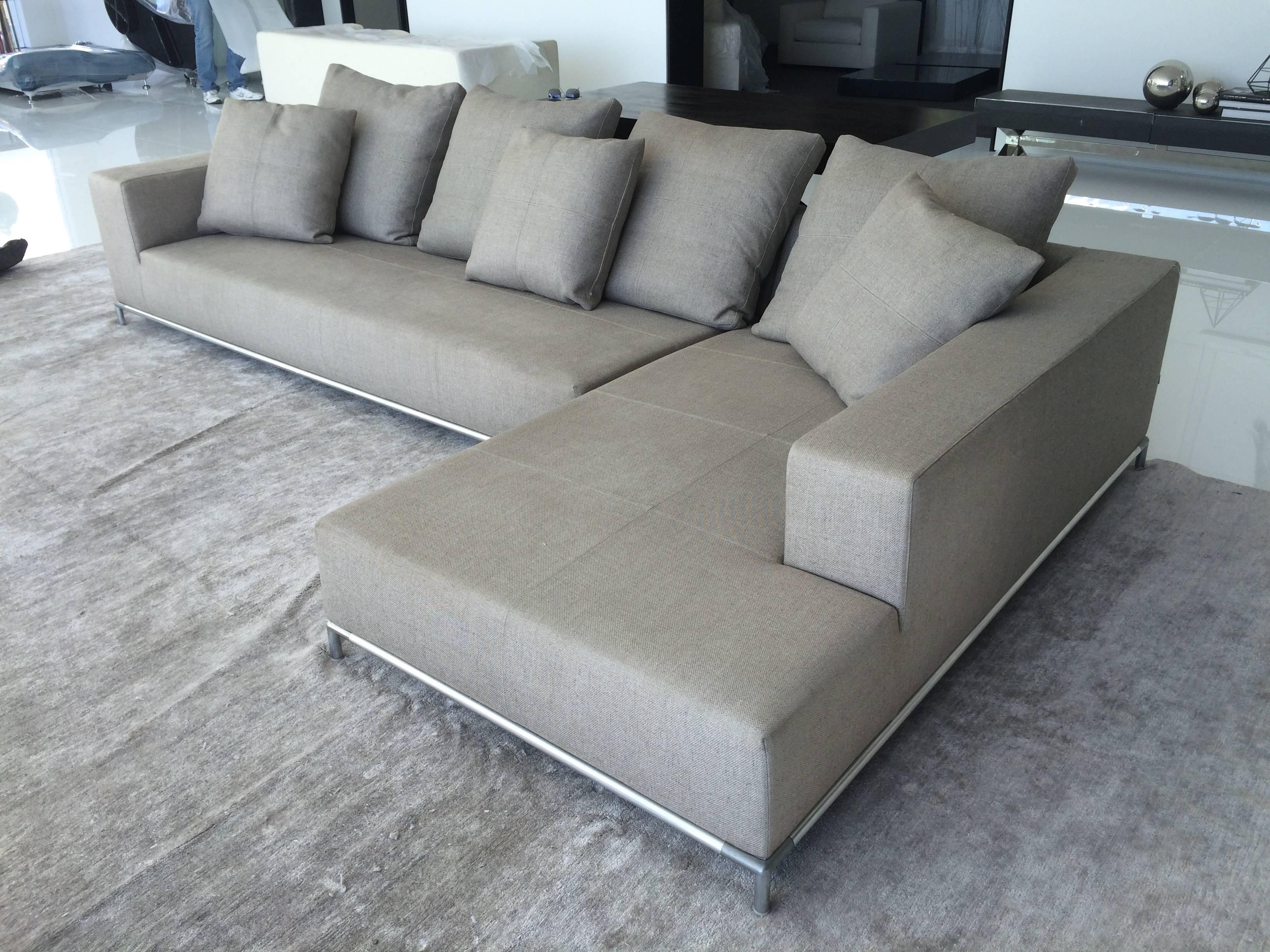 Italian Two-Piece George Sectional by Antonio Citterio for B&B Italia, Signed