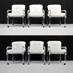 Satz von sechs "Pipe Line Series II Chairs" aus geformtem Lucite von Jeff Messerschmidt