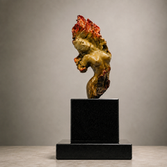 Ira Reines “Fire” Bronze Sculpture, Five Elements Series, Signed & Numbered