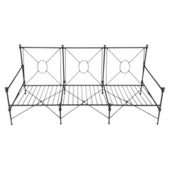 Stunning Aluminum Outdoor Sofa by Restoration Hardware, Modern Seating