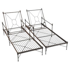 Pair of Restoration Hardware "Catalina" Aluminum Outdoor Lounge Chairs