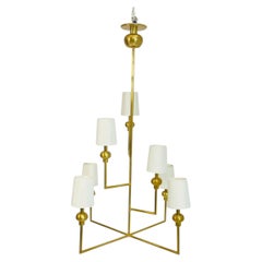 Lampadario in ottone "Comtesse" di Paloma Contreras per Visual Comfort Signature