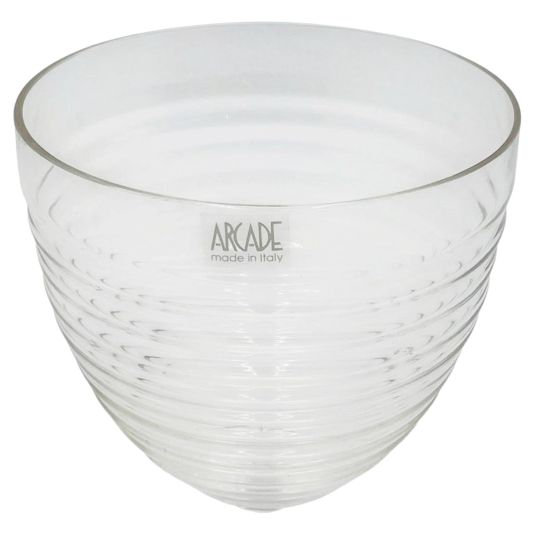 Murano Glass Bowl by Roberto Faccioli for Arcade Italy For Sale