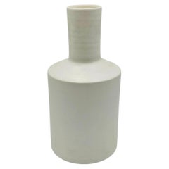 Rina Menardi "Luna" Vase en céramique blanche Hand Made Italy, Italian Ceramics