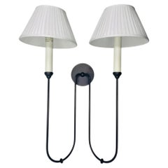 Amber Lewis Ingela Double Sconce by Visual Comfort with Shades
