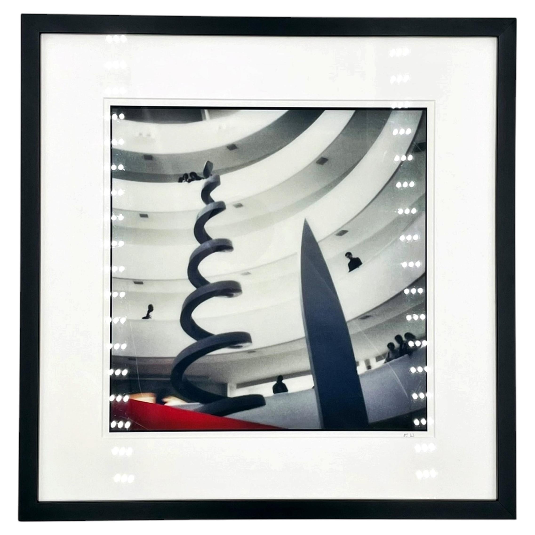 Signed Guggenheim Museum Architectural Photograph Custom Framed For Sale