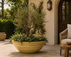 Large Gainey Ceramics California Architectural Stoneware Planter Bowl