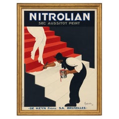 Leonetto Cappiello Nitrolian Art Deco Advertising Poster, Paris, 1929